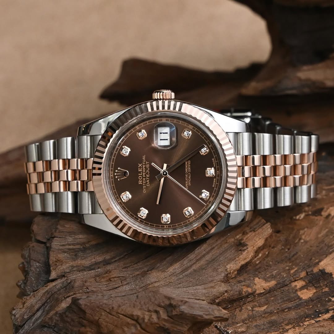 Rolx Oyster Perpetual Date Just Chocolate Dial