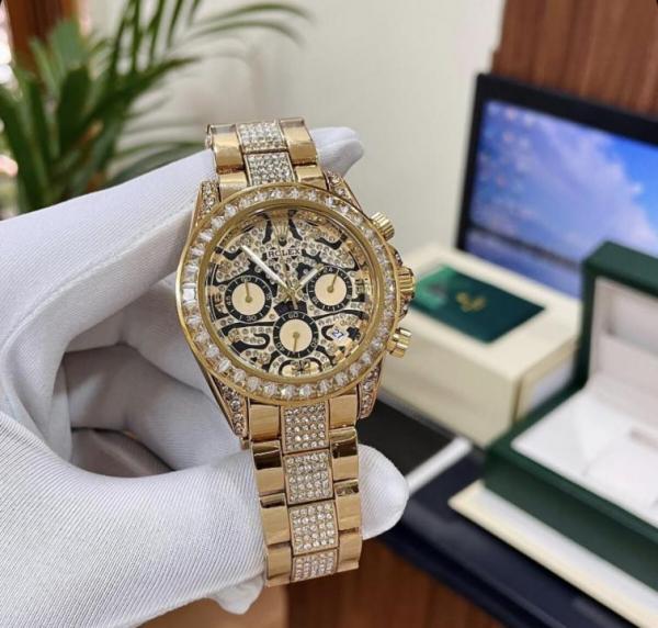 Role_x Daytona Eye Of Tiger Gold Chain