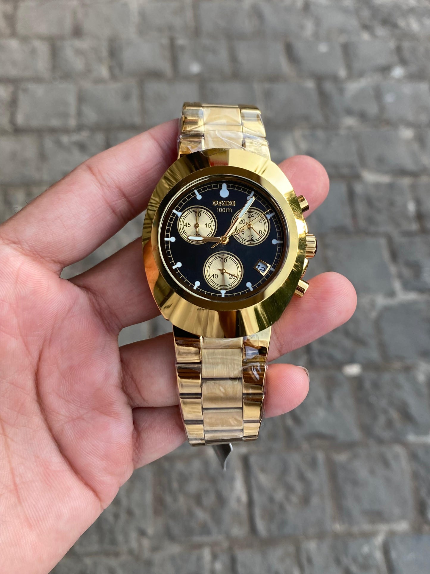 Rad_o Chronograph Golden Men's watch