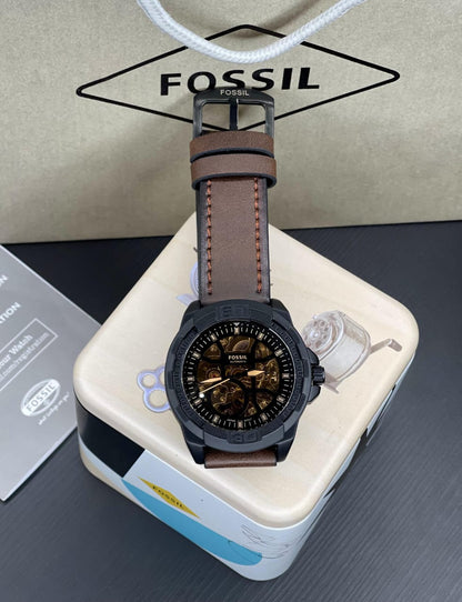 Fossl Bronson 5734 Automatic Leather Belt Watch
