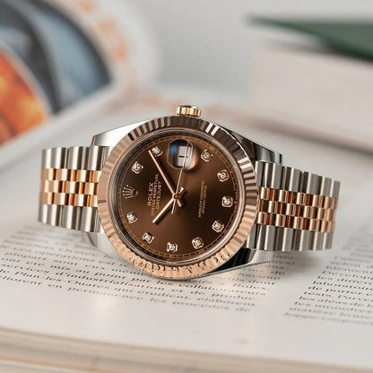 Rolx Oyster Perpetual Date Just Chocolate Dial