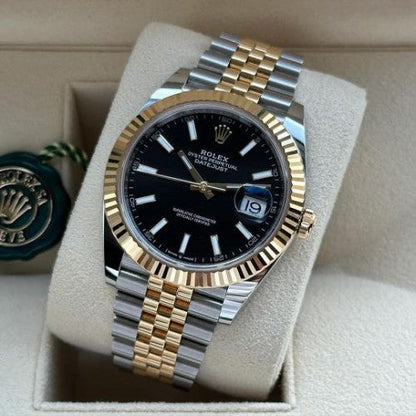 Rolx Oyster Perpetual Date Just TT Black watch