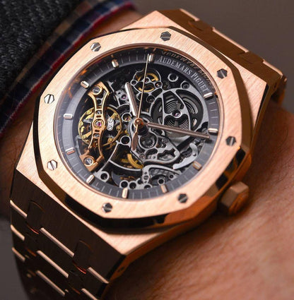 Audmars Pigue_t Royal Oak Skeleton Rose Gold Automatic