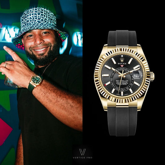 Rolx Sky Dweller Gold Black