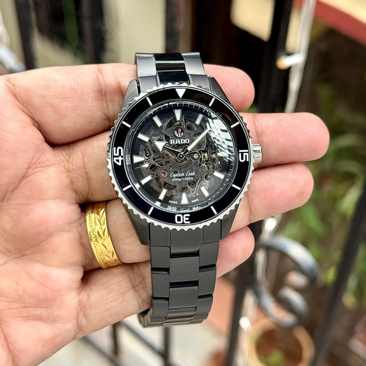 Rad_o Skeleton Automatic Black Watch 6534