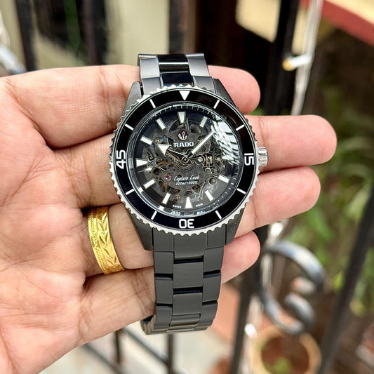 Rad_o Skeleton Automatic Black Watch 6534