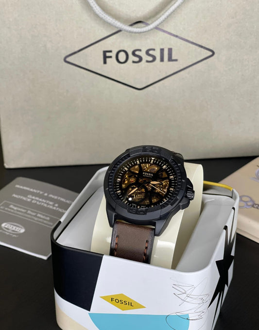 Fossl Bronson 5734 Automatic Leather Belt Watch