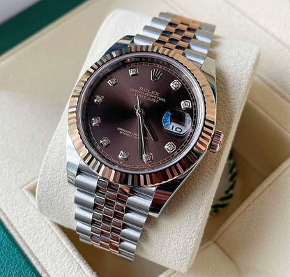 Rolx Oyster Perpetual Date Just Chocolate Dial
