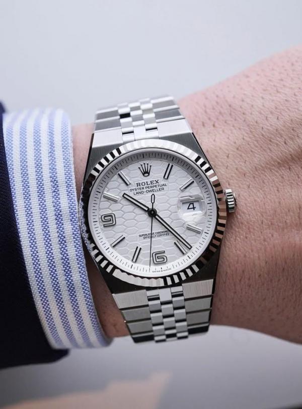 Rolx Land Dweller White Swiss Quality (New Release 2025)
