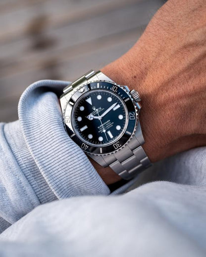 Rolx Oyster Perpetual Submarine Silver Black