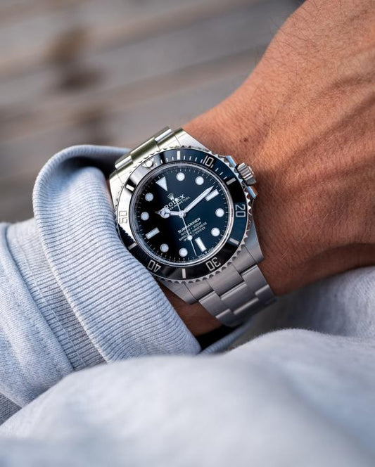 Rolx Oyster Perpetual Submarine Silver Black